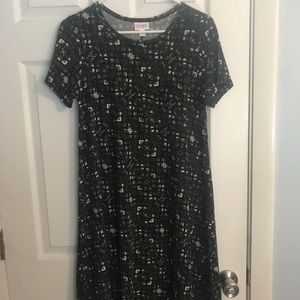 LulaRoe Carly Black Print